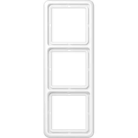 JUNG CD583WW MARCO, DUROPLÁSTICO, RESISTENTE AL RAYADO, BRILLANTE BLANCO ALPINO, TRIPLE, 81 X 223 MM