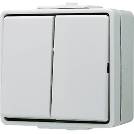 Jung complet Interrupteur double WG 600 gris 605W 1 pc(s)
