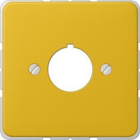 Jung Copertura per dispositivi di comando con 22,5 mm Ø 1 posto, duroplastico, serie CD, giallo 564 GE
