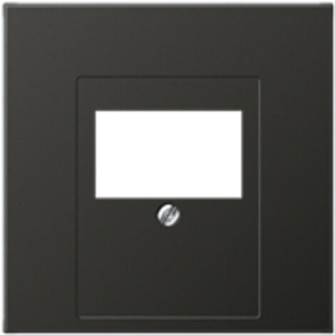 Jung Copertura per prese di connessione TAE, 1 volta, alluminio verniciato, Serie LS, antracite AL 2969 T AN