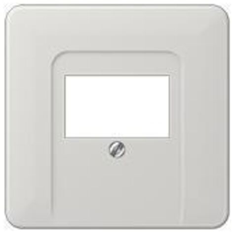 Jung Copertura per prese TAE, 1 volta, termoplastico, serie CD, grigio chiaro CD 569 T LG