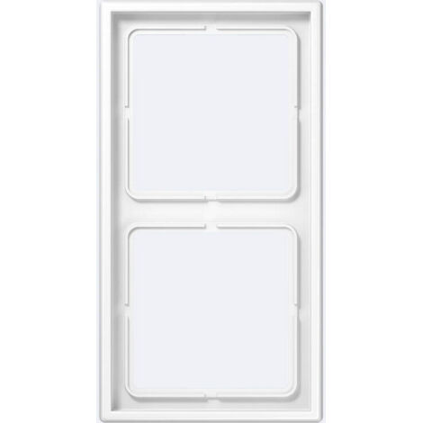 Jung Cornice 2 posti, LS 990, IP 44, Duroplast, bianco alpino, montaggio verticale e orizzontale LS 982 WW