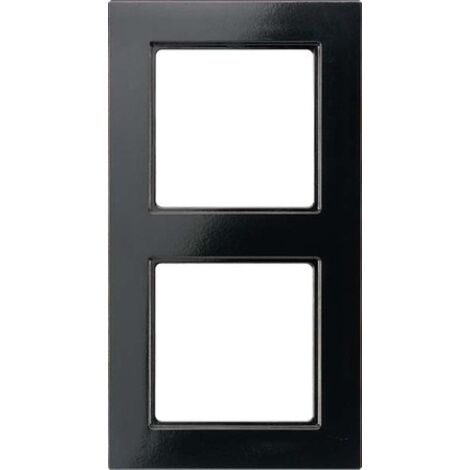 Jung Cornice 2fach, A CREATION, duroplastico, nero, montaggio verticale e orizzontale AC 582 SW