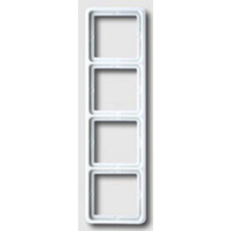Jung Cornice 4 scomparti, CD 500, IP 44, duroplastica, bianco alpino, montaggio verticale e orizzontale CD 584 WW