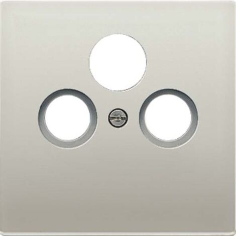 Jung Couvercle pour prises universelles Sat/BK 1x, série LS, aluminium AL 2990 SAT