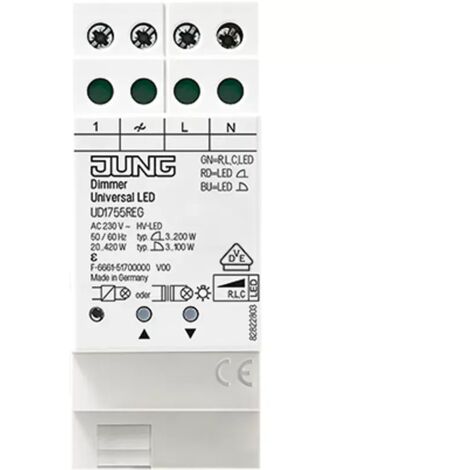 Jung Dimmer Universal LED, mit Nebenstelleneingang, REG UD1755REG