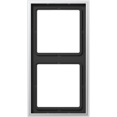 Jung Einbaurahmen 2-fach alu mit Metall LS / LS 990 AL 2982 für GEB-K