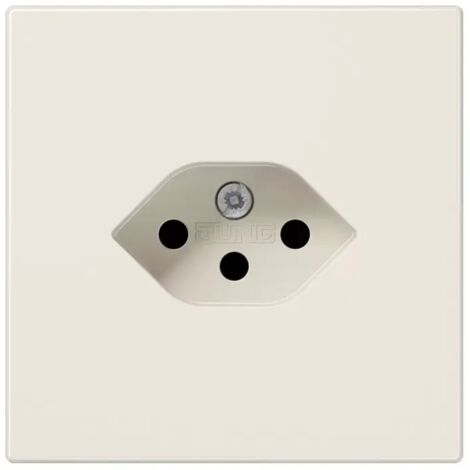 Jung Einfach-Steckdose, Schweizer Norm, Typ 13, Duroplast, Serie LS, weiß LS 1520-13 SEV