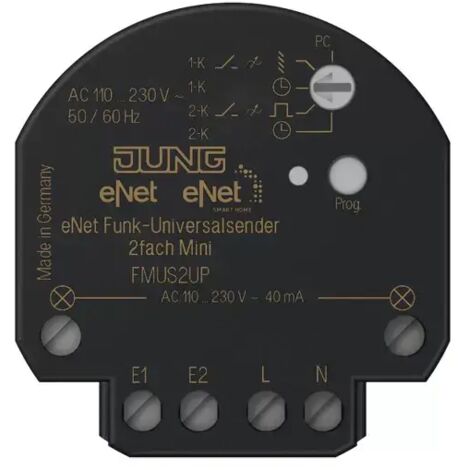 Jung eNet Funk-Universalsender Mini FM US 2 UP