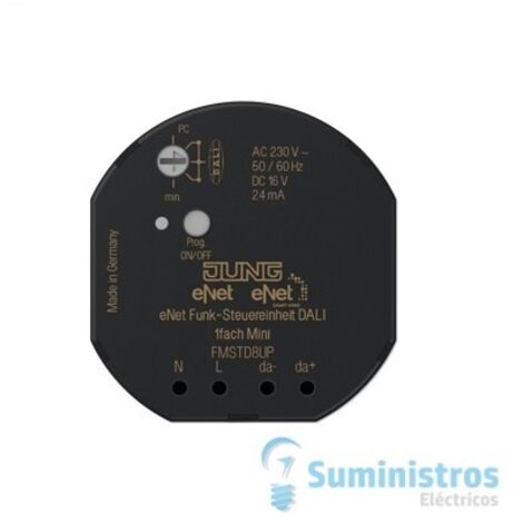 Jung eNet Unidad de control por radio DALI 1 vez Mini FM STD 8 UP