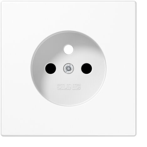Jung – Enjoliveur pour prise franco belge – Mode de pose encastré – Indice de protection IP20 – Blanc – LS1521FKIWWPL1