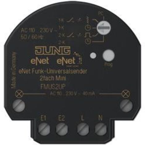 JUNG FM US 2 UP Senza fili Montabile a parete RF Wireless trasmettitore intelligente domestico