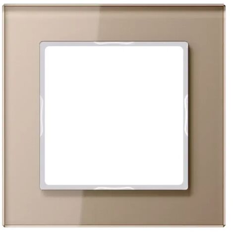 Jung Glasrahmen 1fach, A CREATION, champagner, senkrechte und waagerechte Montage AC 581 GL CH