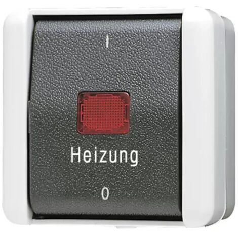 Jung Heizungsschalter, Aus 2-pol., 10 AX 250 V , IP 44, WG 800 802HW