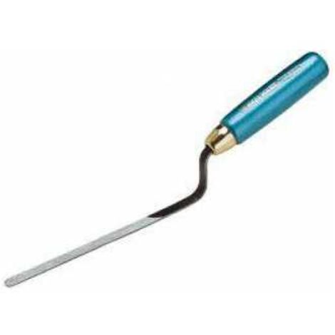 Jung Henkelmann Hamburger Fugenkelle Carbonstahl 10 mm Flacher Hals Holzgriff