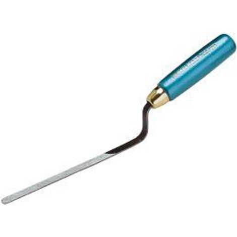 Jung Henkelmann Hamburger Fugenkelle Carbonstahl 12 mm Flacher Hals Holzgriff