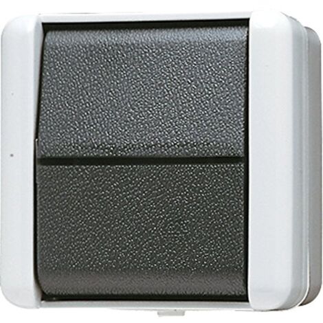 Jung Interrupteur à bascule, croisé, 10 AX 250 V , IP 44, WG 800 807 W