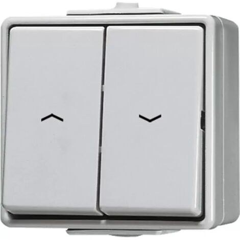 Jung Jalousieschalter -Einsatz grau glänzend 1p WG 600 609 VW Wippe IP44