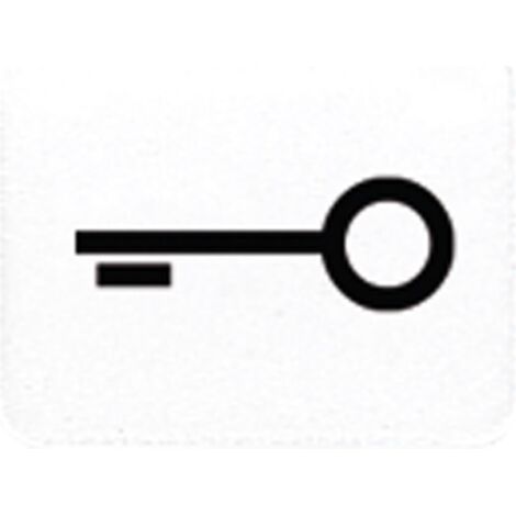 Jung Kalotte mit Symbol, lichtundurchlässig, alpinweiß, Symbol Tür 33TWW