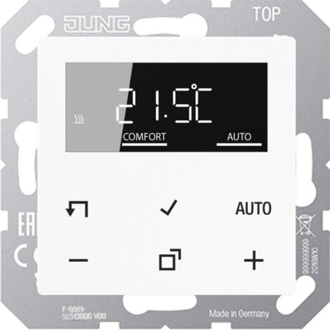 Jung LB-Management Raumthermostat-Set, Serie AS/A, alpinweiß TR D A 1790 WW