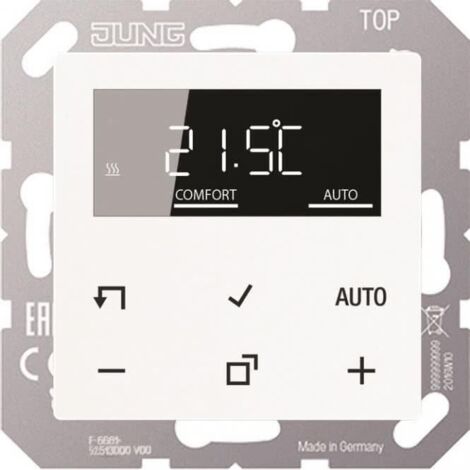 Jung LB-Management Set termostato ambiente, Serie AS/A, bianco alpino TR D A 1790 WW
