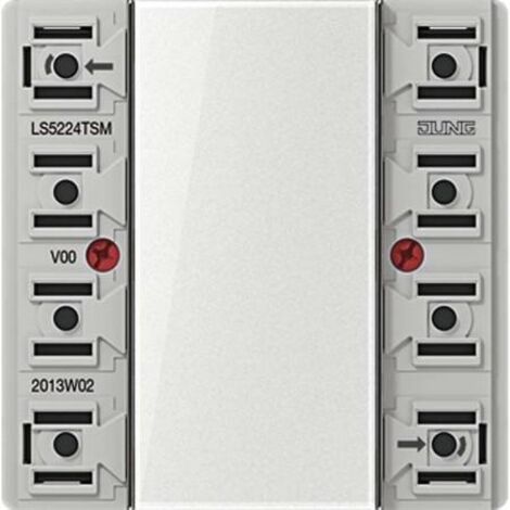 Jung LS 5224 TSM interrupteur blanc deux canaux