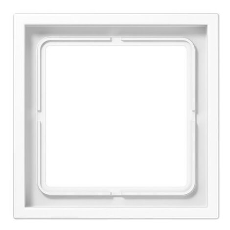 JUNG LS ZERO CADRE 1 ÉLÉMENT 81 X 81 MM SÉRIE TERMOPLASTICO BLANC ALPIN LSZ981BFWW