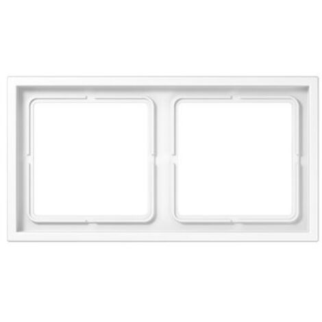 JUNG LS ZERO  CADRE 2 ÉLÉMENTS 81 X 152 SÉRIE TERMOPLASTICO BLANC ALPIN LSZ982BFWW