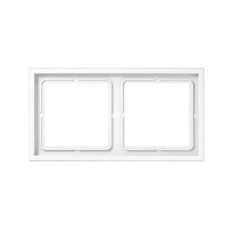 JUNG LS ZERO  CADRE 2 ÉLÉMENTS 81 X 152 SÉRIE TERMOPLASTICO BLANC ALPIN LSZ982BFWW