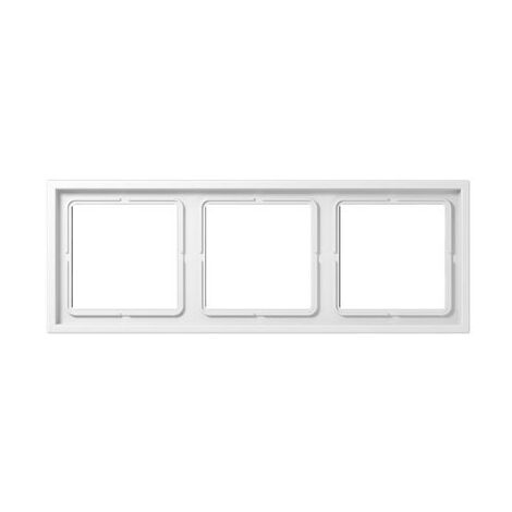 JUNG LS ZERO CADRE 3 ÉLÉMENTS 81 X 223 SÉRIE TERMOPLASTICO BLANC ALPIN LSZ983BFWW