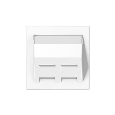 JUNG LS569 30BFPLWW PLAQUE AVEC BLOC ENREGISTREMENT POUR ADAPTATEUR À BLANC ALPIN LS569-30BFPLWW