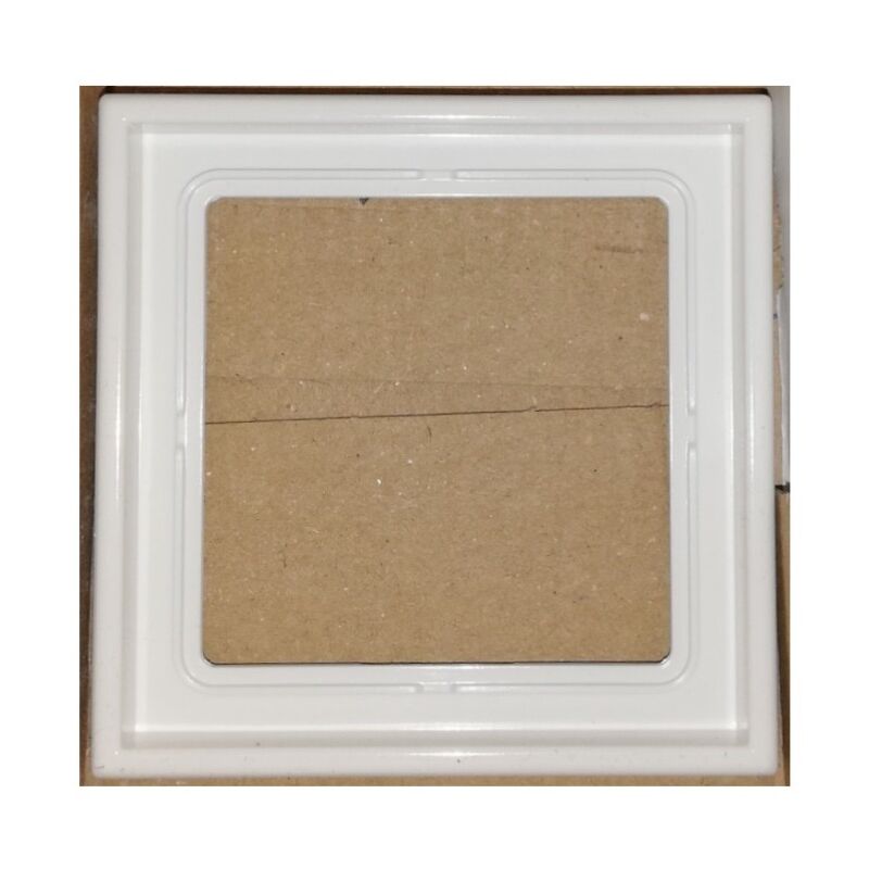 LS981WW Finishing frame for horizontal and vertical mounting - Ø81x81mm - White - Jung