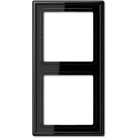 Jung Marco 2 veces, LS 990, IP 44, duroplástico, negro, montaje vertical y horizontal LS 982 SW