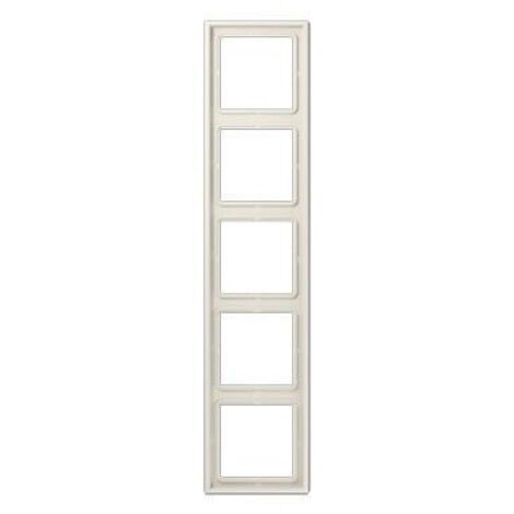 Jung Marco quíntuple, LS 990, IP 44, duroplástico, blanco, montaje vertical y horizontal LS 985 W