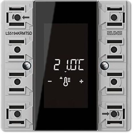 Jung Modulo compatto regolatore ambiente KNX, 4 posti, F50, serie LS LS 5194 KRM TS D