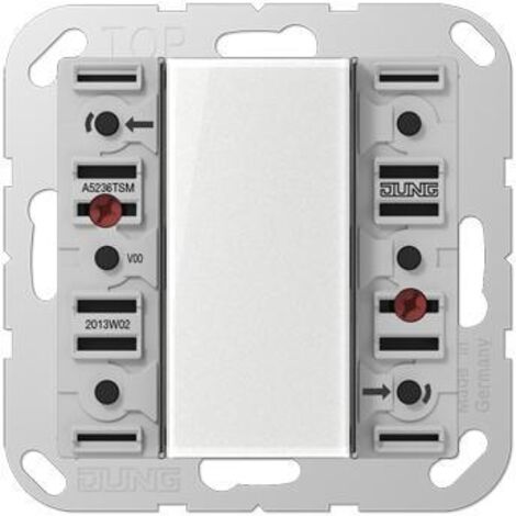 Jung Modulo sensore a pulsante 24 V AC/DC, 20 mA, a 3 canali, 6 punti di commutazione, F50, Serie AS/A A 5236 TSM