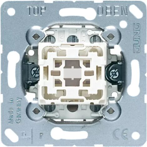 Jung Multi-Switch, volle Wippe, Taster mit 2 x 2 Schließern und Nullstellung, 10 A 250 V  531-41U
