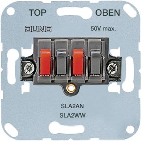 Jung Presa di collegamento per altoparlanti stereo 25 V , 60 V DC 2 volte SLA 2 WW
