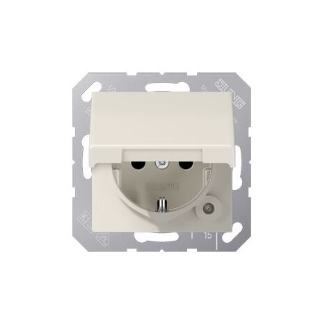 JUNG PRISE DE COURANT SCHUKO 16 A 250 V AS 1520 BFKL COUVERCLE PRISE 4011377077188 AS1520BFKL