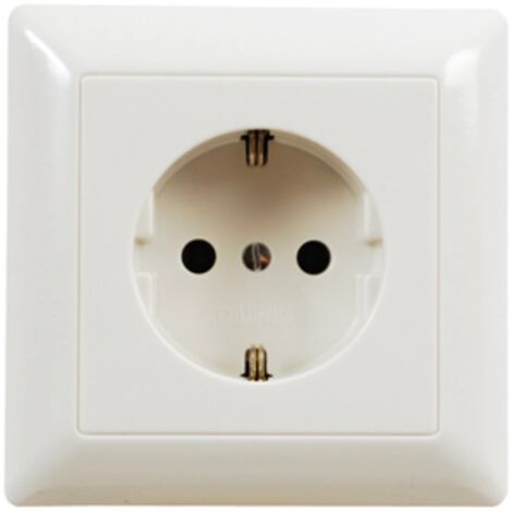 Jung prise SCHUKO, plaque complète AS 500, blanc alpin,