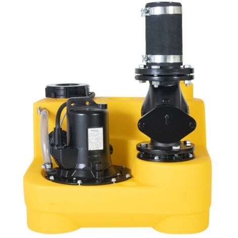 Jung Pumpen Fäkalienhebeanlage compli 400 mit montierter Rückschlagklappe, JP50080