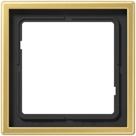 Jung Rahmen 1fach, senkrechte und waagerechte Montage, Messing, LS 990, Messing classic ME2981C