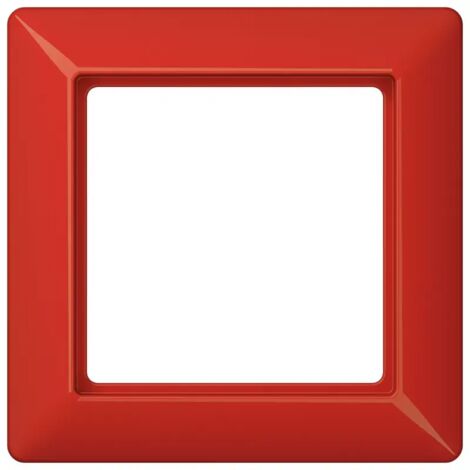 Jung Rahmen 1fach, senkrechte und waagerechte Montage, Thermoplast, AS 500, rot AS581BFRT