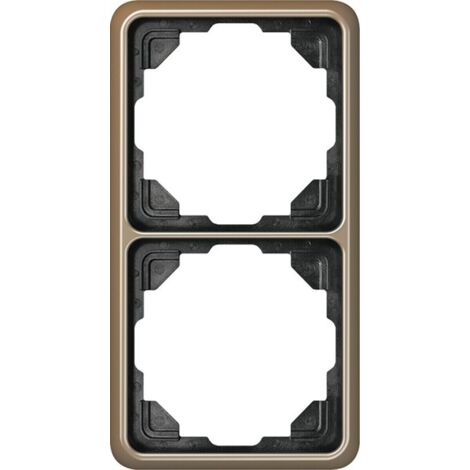 Jung Rahmen 2-fach gold brz waage/senkrecht CD 582 GB