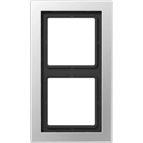 Jung Rahmen 2fach, senkrechte und waagerechte Montage, LS-DESIGN, Aluminium ALD2982