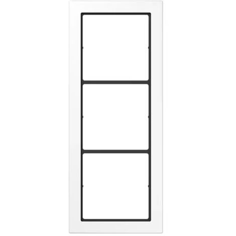 Jung Rahmen, 3-fach, FLAT DESIGN, alpinweiß FD983WW