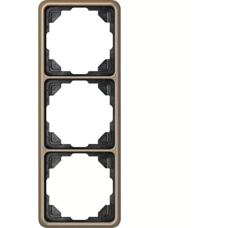 Jung Rahmen 3-fach gold brz waage/senkrecht CD 583 GB