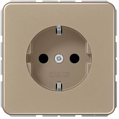 JUNG SCHUKO 16A 250V STECKDOSE MIT CD SERIE KONTAKTSCHUTZ, 1 STÜCK CE, GOLD UND BRONZE, 1520 KI GO CD1520KIGB