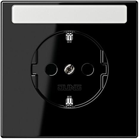 JUNG SCHUKO PRESA 16 A 250 V CON AREA DI SCRITTURA 9 X 58 MM S RIE LS NERO, 1 PEZZO, LS 1520 NA SW LS1520NASW