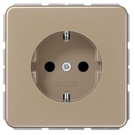 JUNG SCHUKO PRISE 16 A 250 V AVEC PROTECTION DE CONTACT SERIE CD, 1 PIÈCE, OR ET BRONZE, 1520 KI GO CD1520KIGB